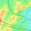 Pendle Hill topographic map, elevation, terrain
