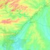 Hot Spring County topographic map, elevation, terrain