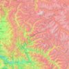Kishtwar District topographic map, elevation, terrain