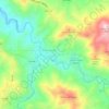 Yahuecas topographic map, elevation, terrain