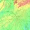 Chattahoochee-Oconee National Forest topographic map, elevation, terrain