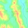 Abie topographic map, elevation, terrain