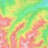 Le Gave d'Azun topographic map, elevation, terrain