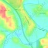 Oolitic topographic map, elevation, terrain