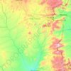 Mutare topographic map, elevation, terrain