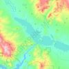 Theodore Roosevelt Lake topographic map, elevation, terrain