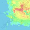 Slagelse Municipality topographic map, elevation, terrain