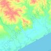 Maganja da Costa topographic map, elevation, terrain