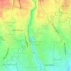 Peguyangan Kangin topographic map, elevation, terrain