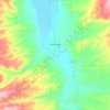 Antimony topographic map, elevation, terrain