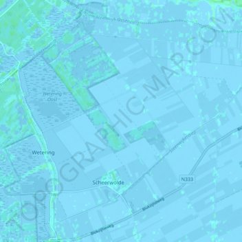 Scheerwolde topographic map, elevation, terrain