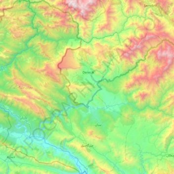 Mergasur District topographic map, elevation, terrain