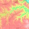 Ralls County topographic map, elevation, terrain