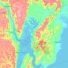 Santiago do Iguape topographic map, elevation, terrain