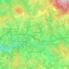 Celles-sur-Durolle topographic map, elevation, terrain