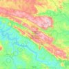 Parque Nacional da Serra da Canastra topographic map, elevation, terrain