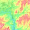 Town of Pine River topographic map, elevation, terrain