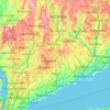 Western Connecticut Planning Region topographic map, elevation, terrain