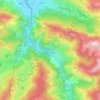Cette-Eygun topographic map, elevation, terrain