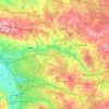 powiat gliwicki topographic map, elevation, terrain