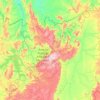 Microrregião da Chapada dos Veadeiros topographic map, elevation, terrain