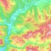 Ribera d'Urgellet topographic map, elevation, terrain