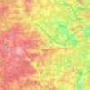 Можайский городской округ topographic map, elevation, terrain