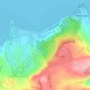 Asan topographic map, elevation, terrain