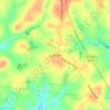 Culloden topographic map, elevation, terrain