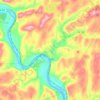 Falls Township topographic map, elevation, terrain