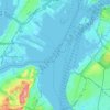 Upper New York Bay topographic map, elevation, terrain