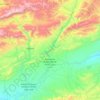 caïdat d'Aït Sedrate Jbel topographic map, elevation, terrain