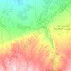 Agafay topographic map, elevation, terrain