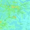 东湖新技术开发区（托管） topographic map, elevation, terrain