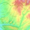 Río Darro topographic map, elevation, terrain