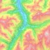 Silenen topographic map, elevation, terrain