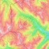 Argentera topographic map, elevation, terrain