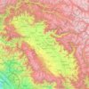 Kashmir Division topographic map, elevation, terrain