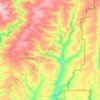 Telmanove Raion topographic map, elevation, terrain