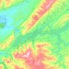 Watauga Lake topographic map, elevation, terrain