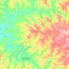 Borrazópolis topographic map, elevation, terrain
