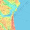 Oarai topographic map, elevation, terrain