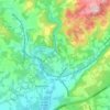 Far Hills topographic map, elevation, terrain