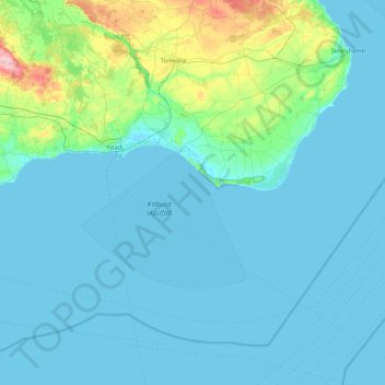 Ystads kommun topographic map, elevation, terrain