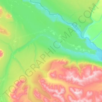 Kenny Lake topographic map, elevation, terrain