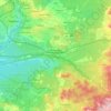 Bukowno topographic map, elevation, terrain