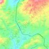 Campotéjar topographic map, elevation, terrain