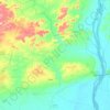 Etsako East topographic map, elevation, terrain