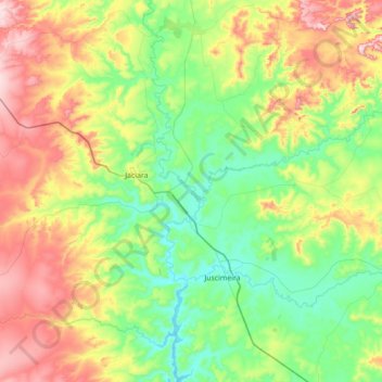 São Pedro da Cipa topographic map, elevation, terrain