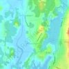 Milton Highlands topographic map, elevation, terrain